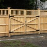 wood fence gate